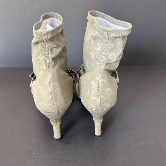 Marine Serre Neutrals Neutral 50 Crescent Moon Reflective Sock Boots Size 41 - Picture 4 of 14